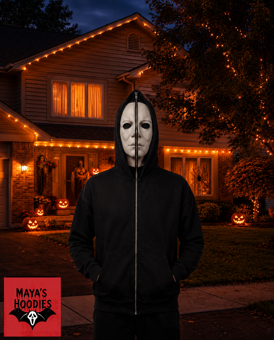 Maya's Hoodies - Horror Zip Up Hoodie